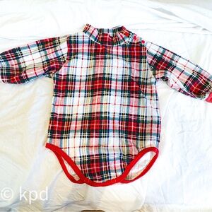 The Children’s Place Plaid Long Sleeve Bodysuit – 18M